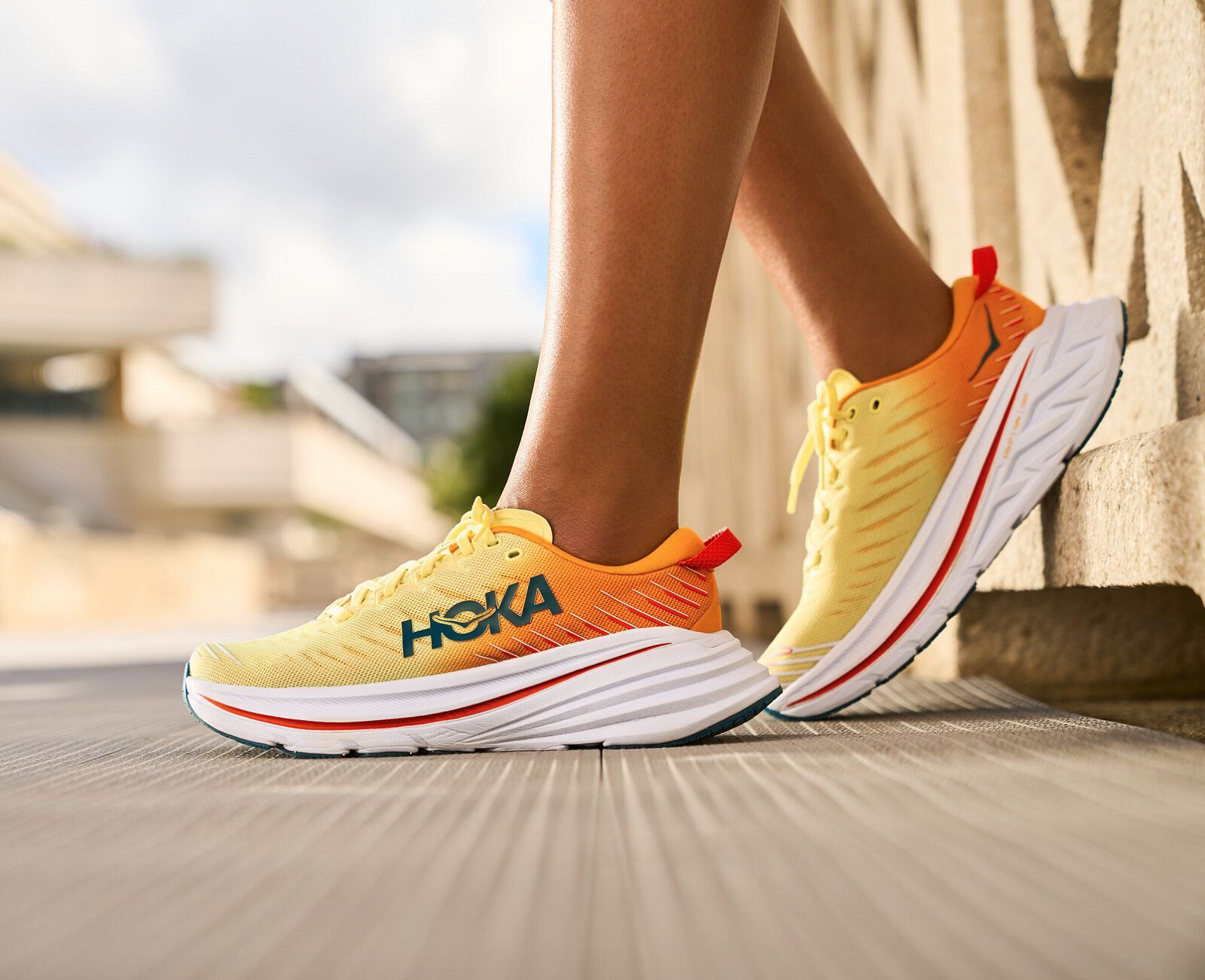 HOKA ONEONE BONDI X Black/White 22SS-I（ホカ オネオネ