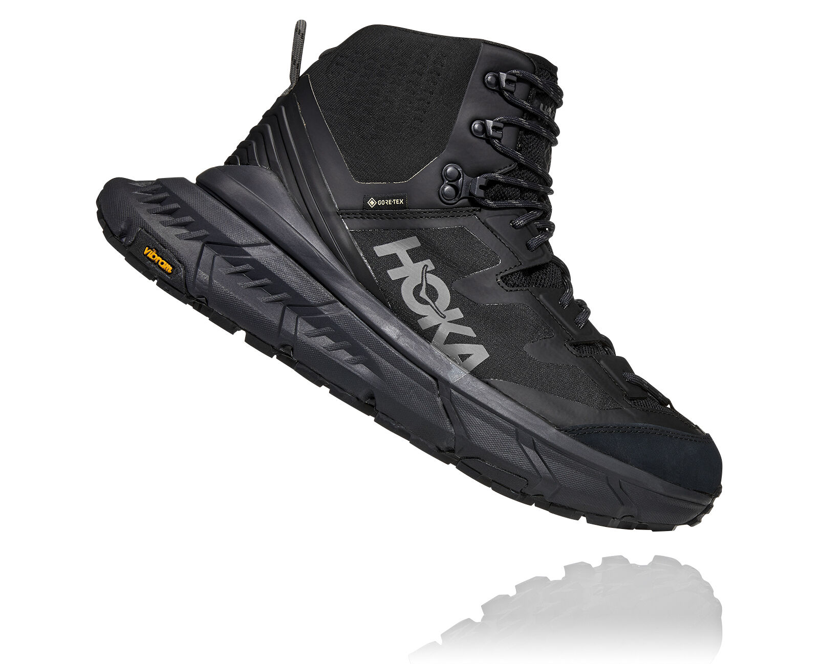 hoka tennine hike gtx black