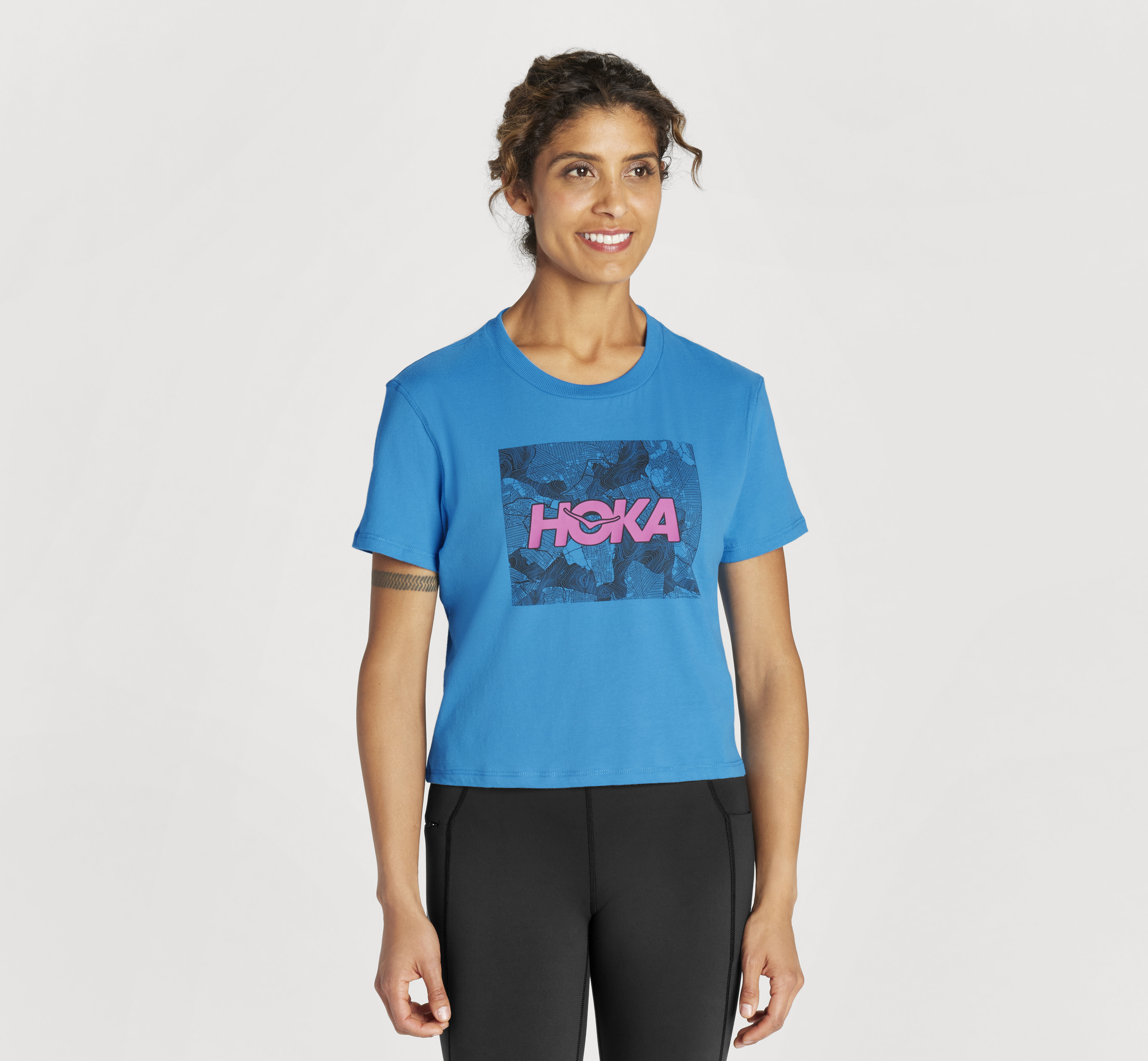 Hoka running t shirt top