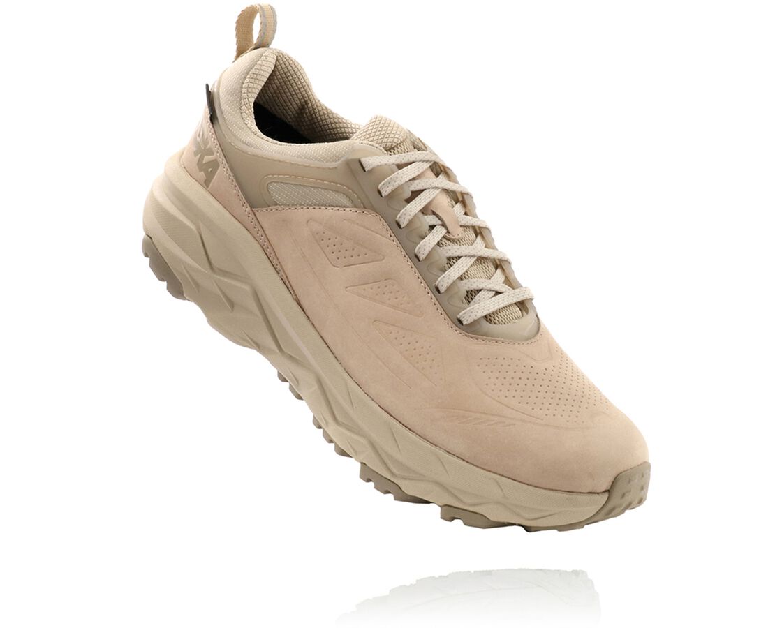Hoka One One Challenger Low GTX wide toe box, durable water repellent, rubberized foam, ankle support, fast hiking, foot fatigue