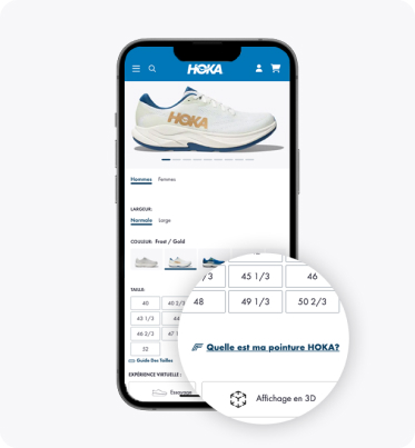 Recommandations de pointure personnalisees HOKA France