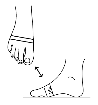 Use a piece of paper to measure the length of your foot from heel to toe