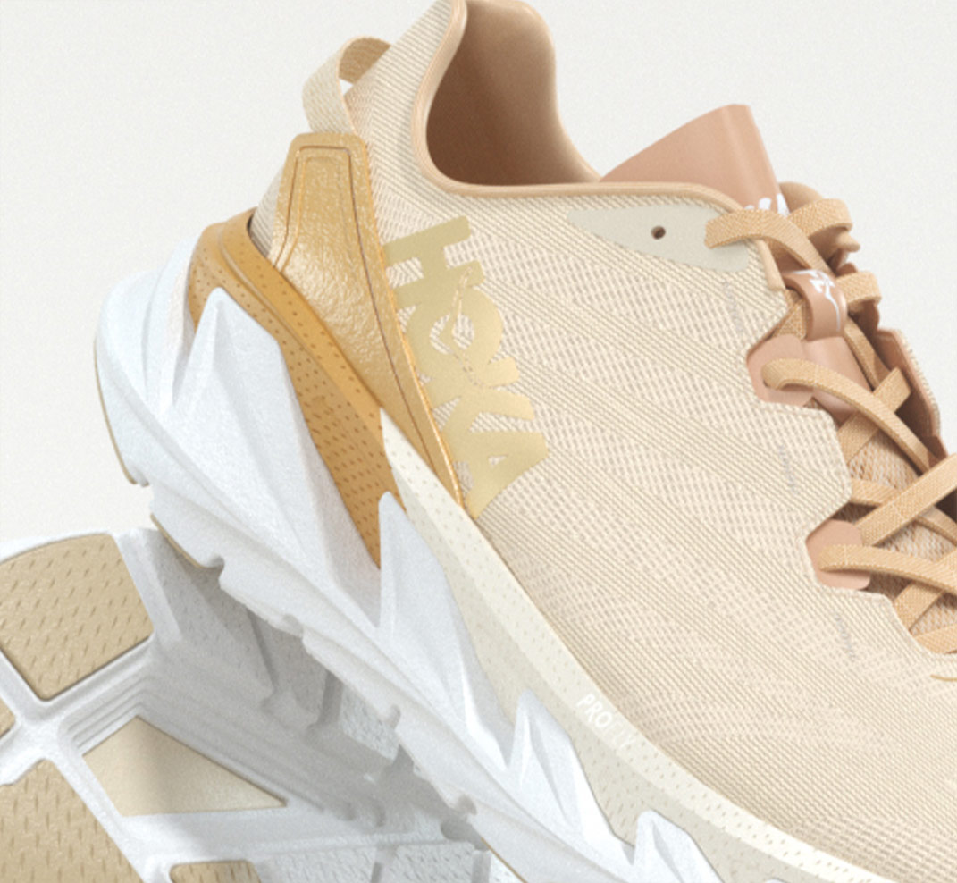 HOKA Gold Standard | Clifton 7, Clifton Edge & Elevon 2 in Gold