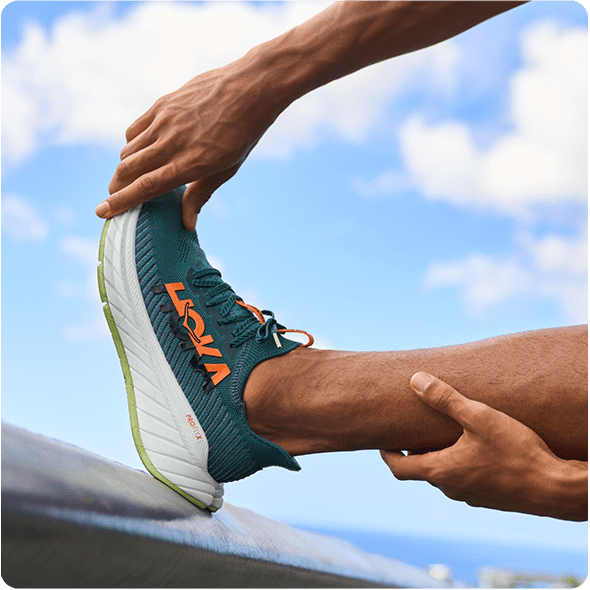 Jan Frodeno running while wearing the Carbon X 3