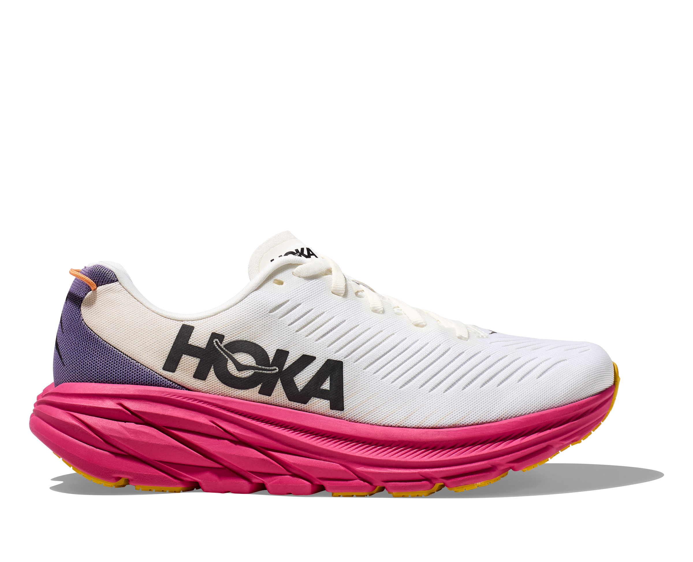 HOKA Women's Rincon 3 Running Shoes in Blanc De Blanc/Eggnog - 1119396-BDBE