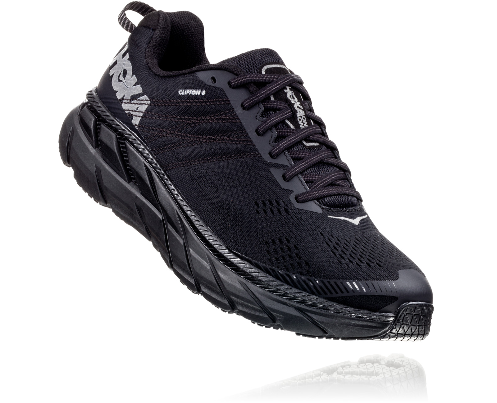 HOKA Clifton 6 in Black - 1102872-BLK