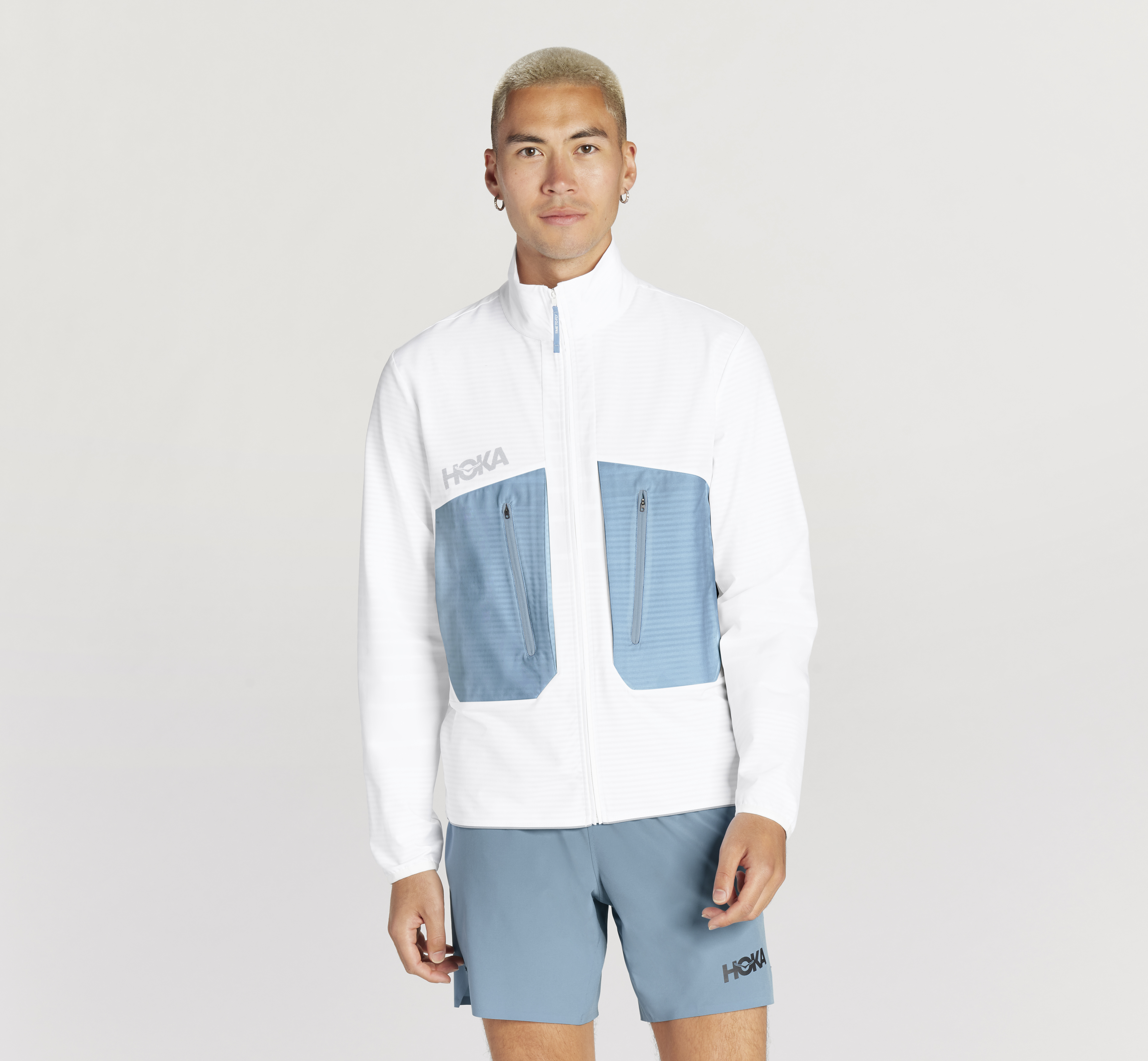 HOKA MISSION FULL ZIP ライトブルー HOKA ONE ONE® Mission Full-Zip for Men | HOKA ONE ONE®