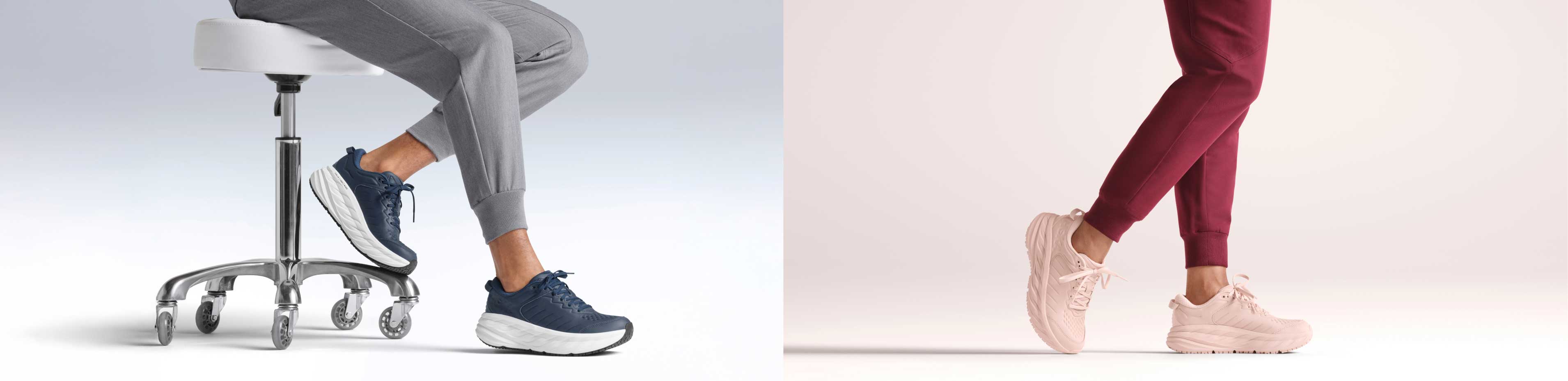 Infirmières portant des chaussures HOKA.